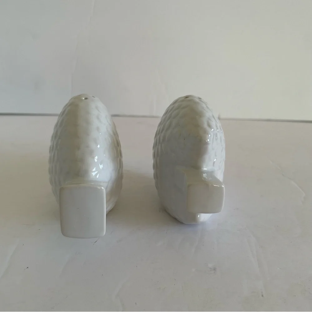Catch of the Day Salt + Pepper Shakers White Ceramic West Elm